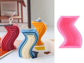 Molde silicona velas relieve